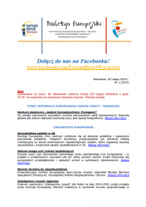 Biuletyn Europejski nr 2 (2015)